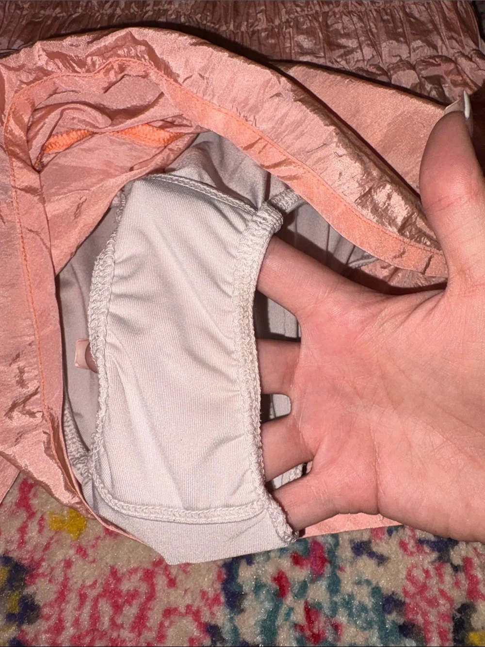 Free People Blush Pink High-Waist Ruffle Shorts